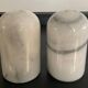 Vintage white marble table server
