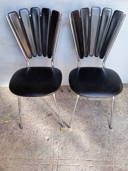 Pair of Margueritte design chairs ep 1950/60
