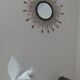 Miroir soleil vintage, 45 x 45 cm