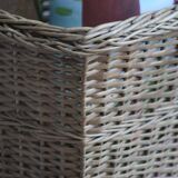 Wicker wastebasket