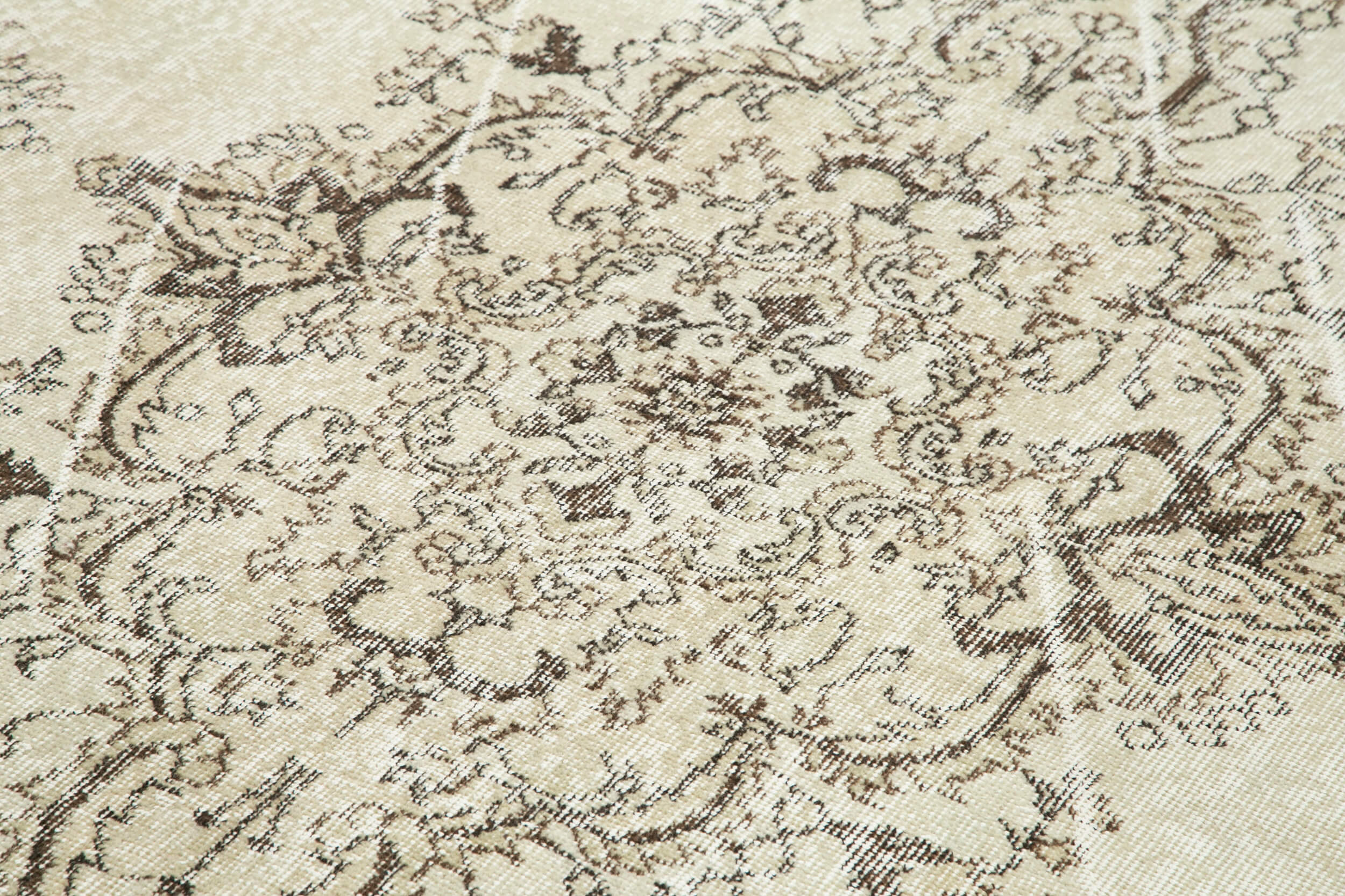 Hand-Knotted One-of-a-Kind Turkish Beige Rug 200 cm x 305 cm - 25312