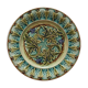 Flat plate in slurry decorated with acanthus leaves, late nineteenth