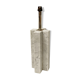 Modernist lamp Croisillon in white marble and chrome metal of the 50s and 60s