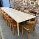 Très grande table de ferme 380 cm en sapin