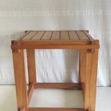 Solid wood side table - 70s