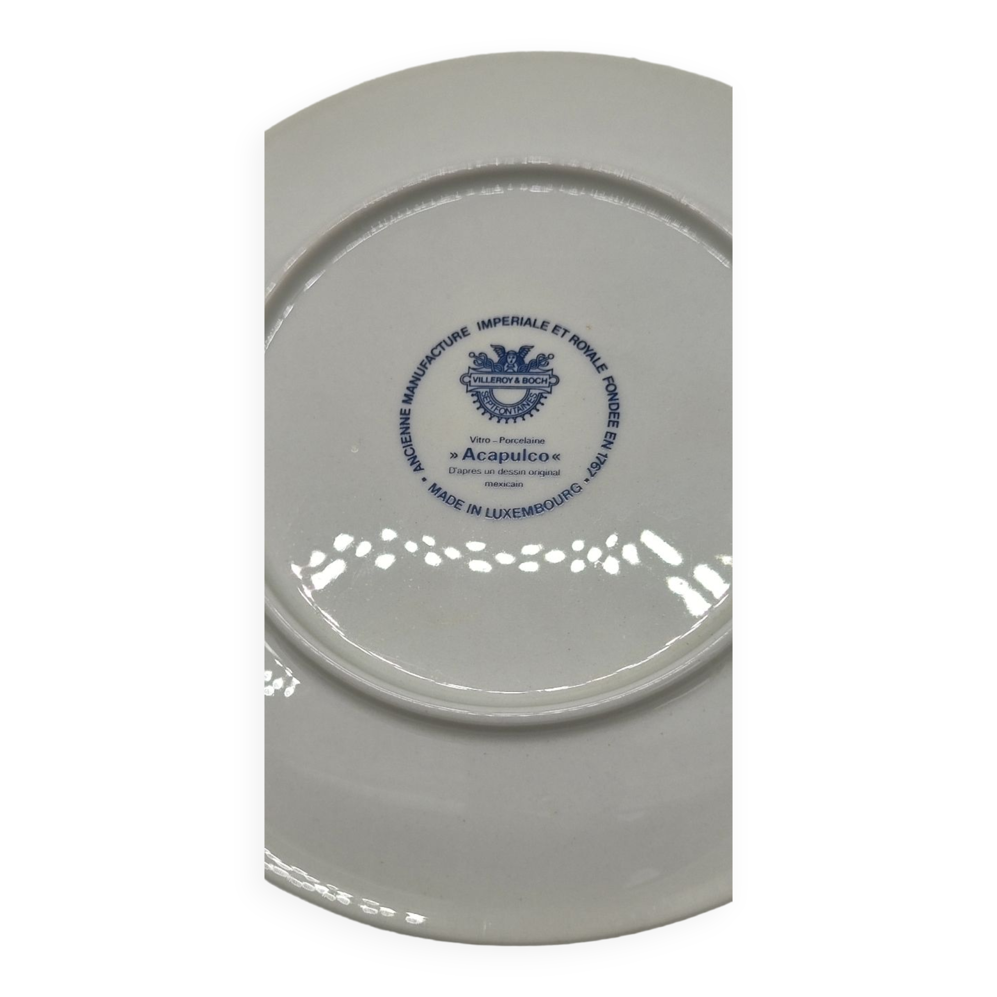 Set of 6 Villeroy and Boch Acapulco plates, diameter 15.5 cm