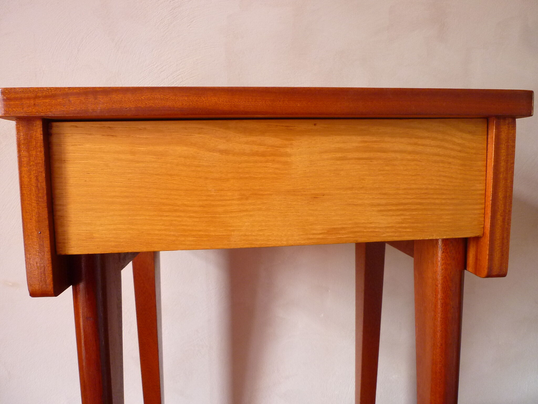 Scandinavian wooden bedside table