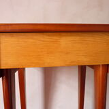 Scandinavian wooden bedside table