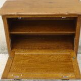 Small oak cabinet, 1 drawer and 1 tilting door