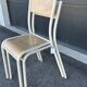 Paire de chaise Mullca 510 version beige et naturel