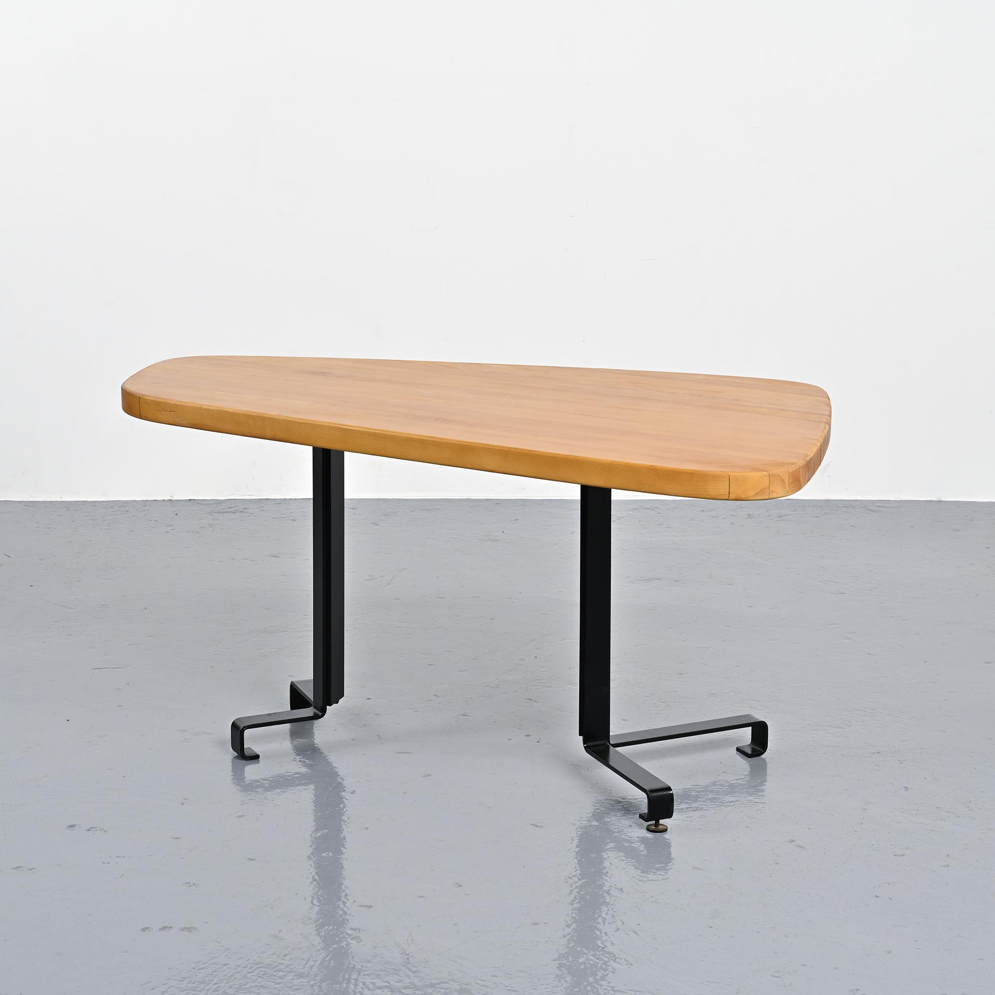 Free-form table, Charlotte Perriand for Les Arcs, circa 1986