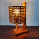 vintage rattan lamp
