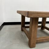 Modernist square coffee table in oak