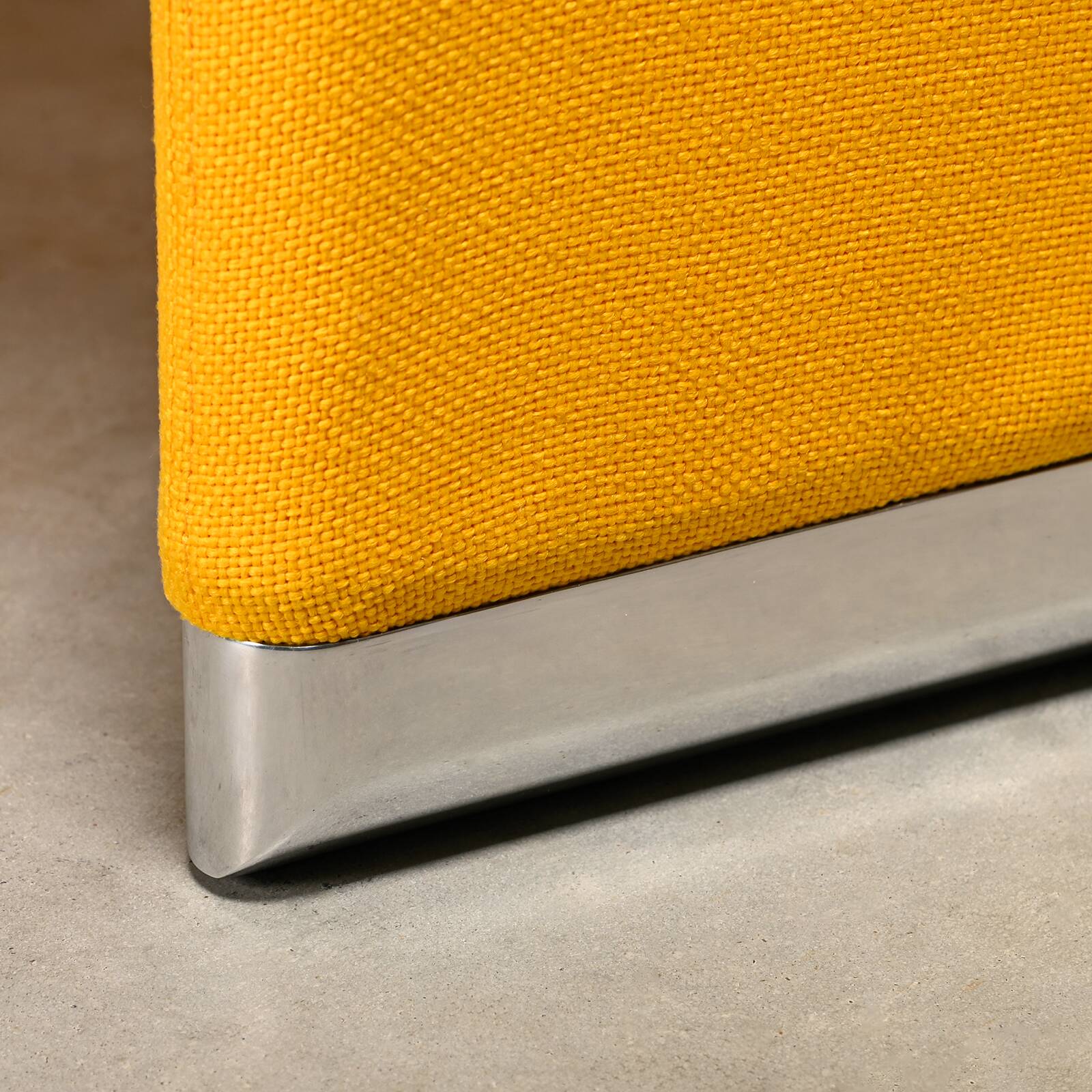 Giancarlo Piretti Alky Lounge Chair in Yellow Fabric for Anonima Castelli