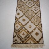 Berber Wool Carpet Runner 1960s