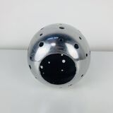 Aluminium apple sculpture, 1970s, candle holder