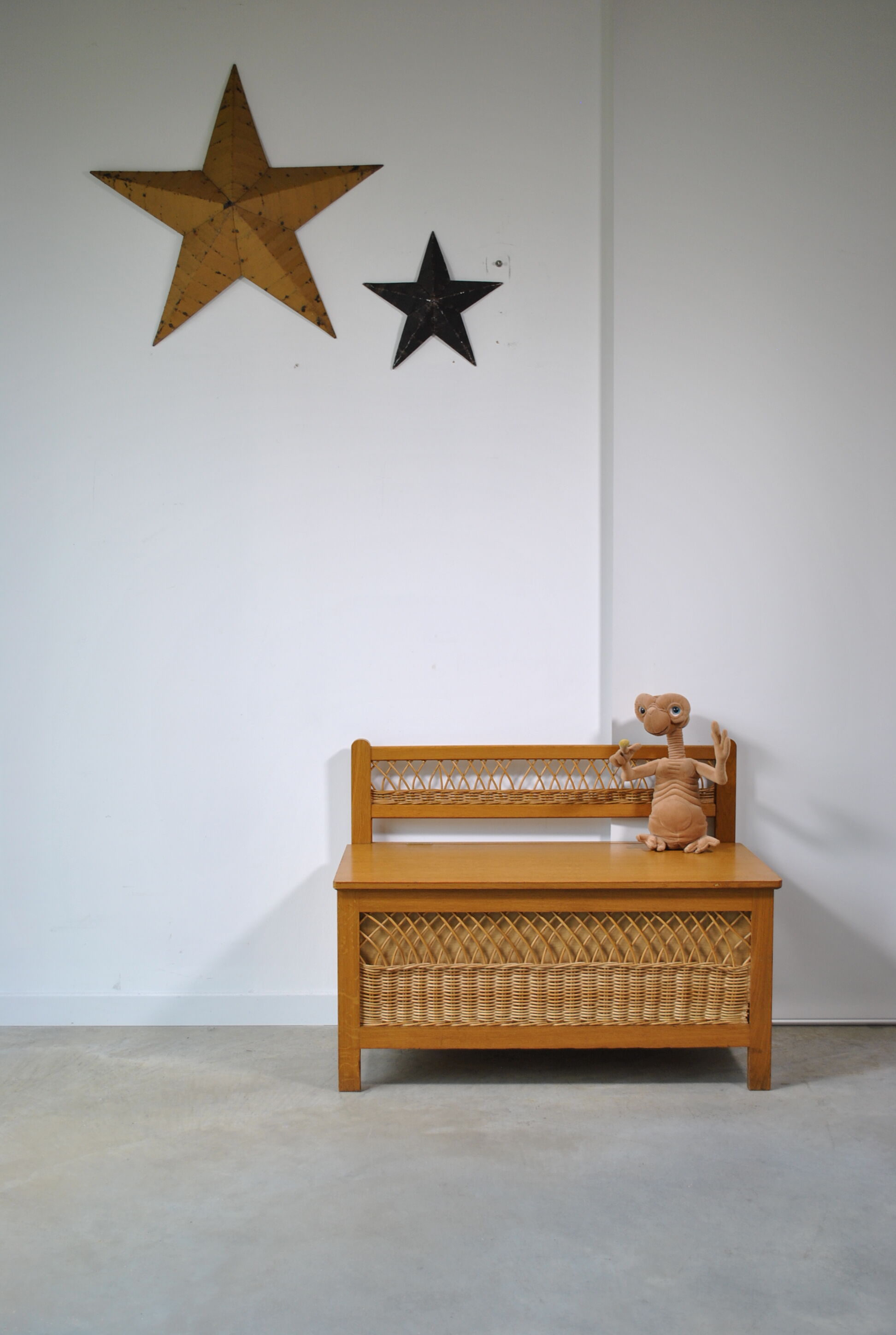 Rattan chest bench 1970