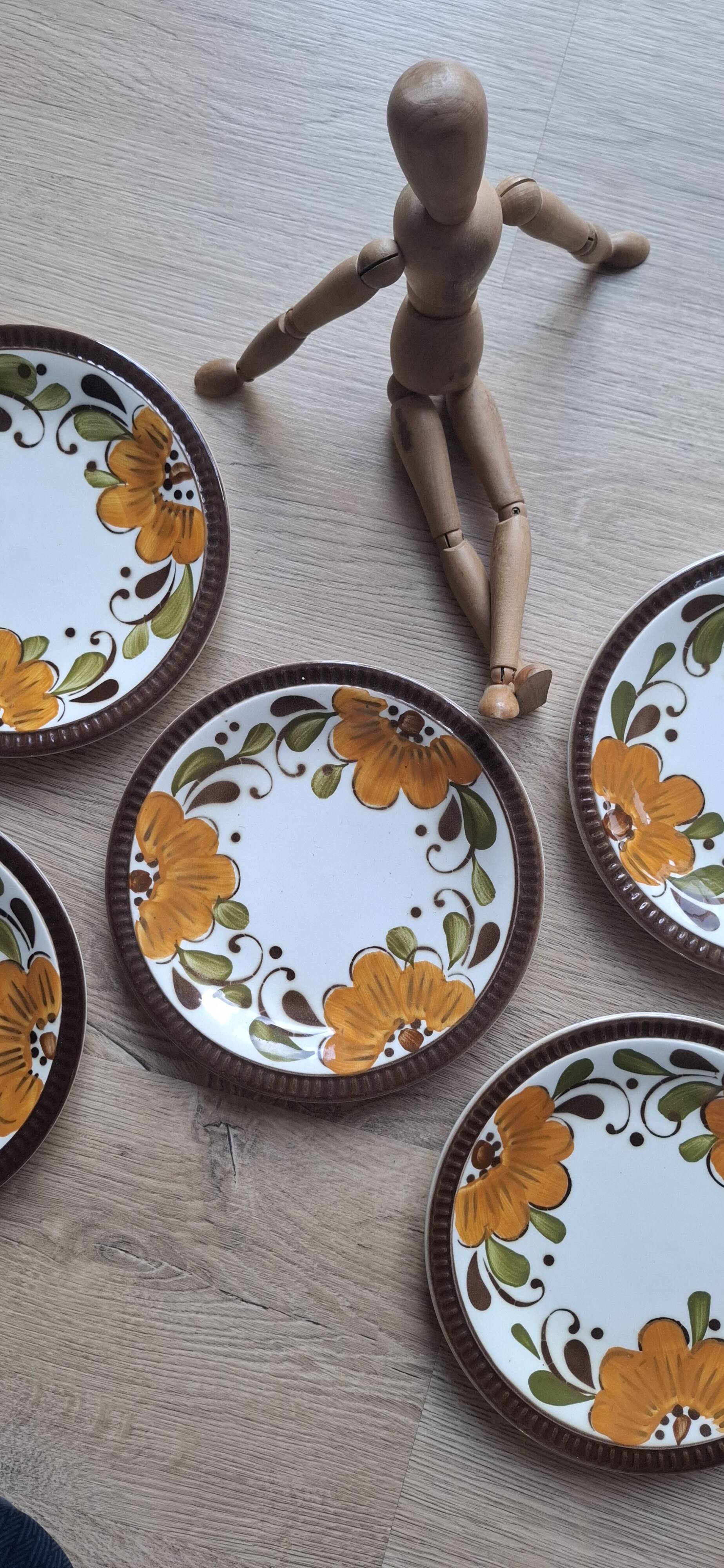 Set 5 assiettes Paradisio Boch 1966