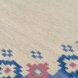 Scandinavian style vintage flat weave/kilim rug