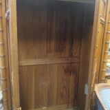 Pine effect wardrobe, bamboo from the early 20th century.