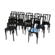 Lot 11 black Baumann bistro chairs