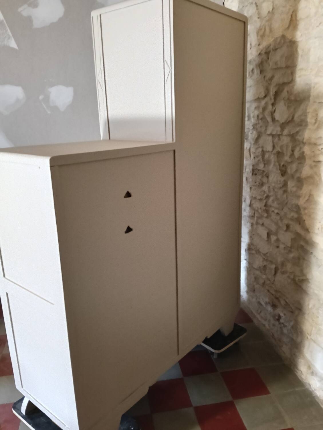 Vintage asymmetrical wardrobe