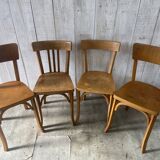 Mismatched Baumann bistro chairs