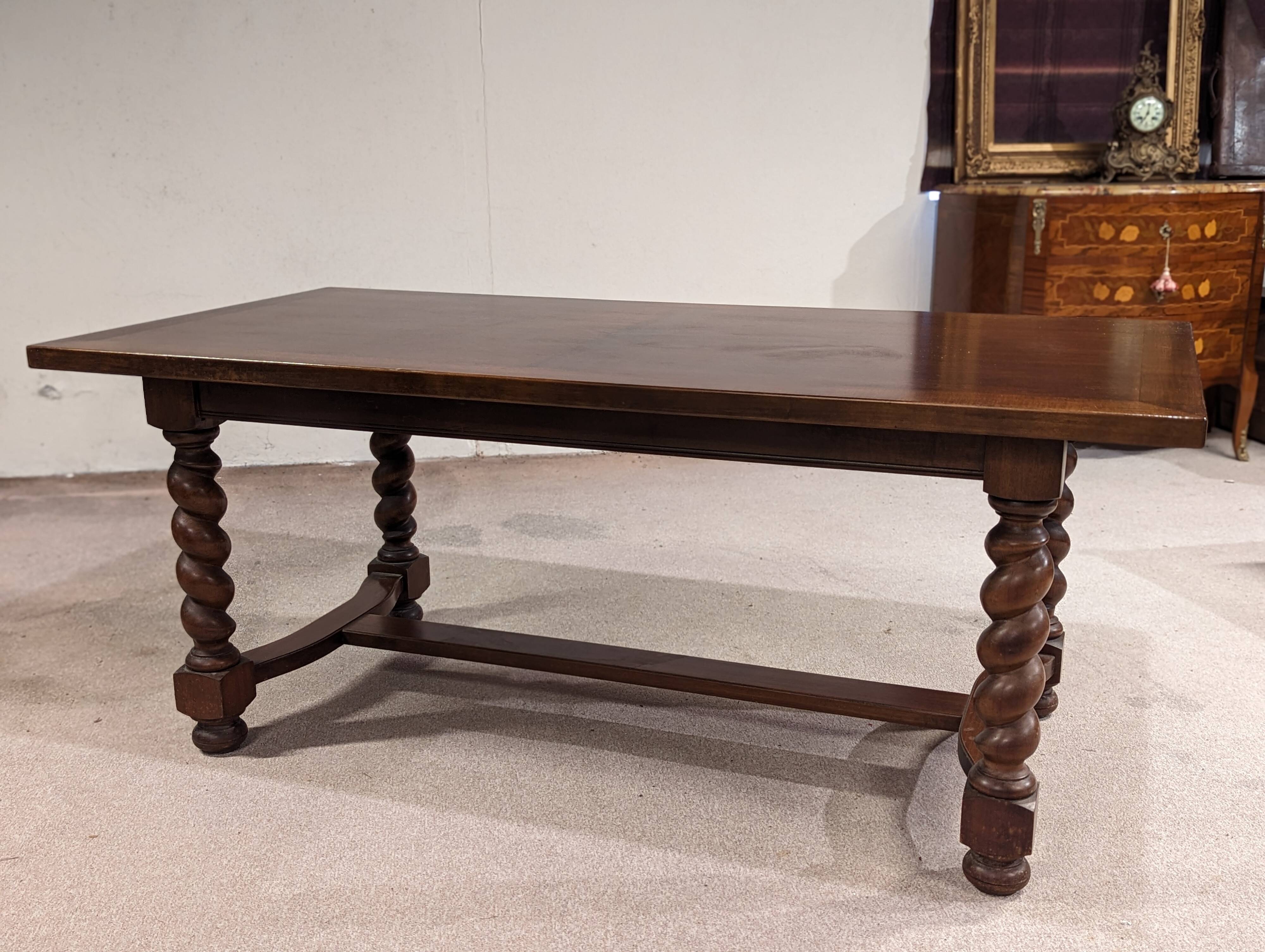 Wooden dining table