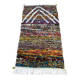Tapis marocain Azilal fait main, tapis berbère en laine tissé à la main.