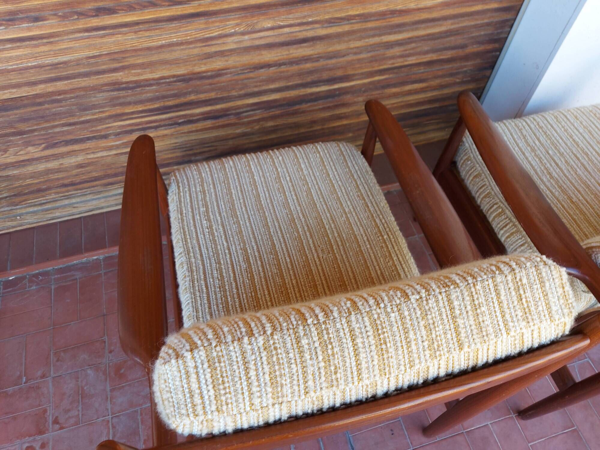 Scandinavian armchair Grete Jalk in teak, 50