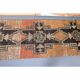 Vintage natural Turkish hand-knotted runner orange rug 80x348