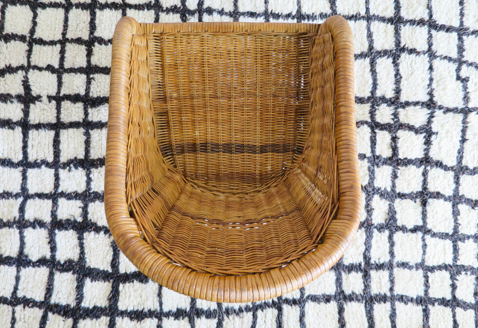 Fauteuil rotin tressé enfant