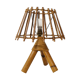 Rattan bedside lamp from the 60/70