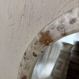 Vintage shell mirror handmade from the 70s.