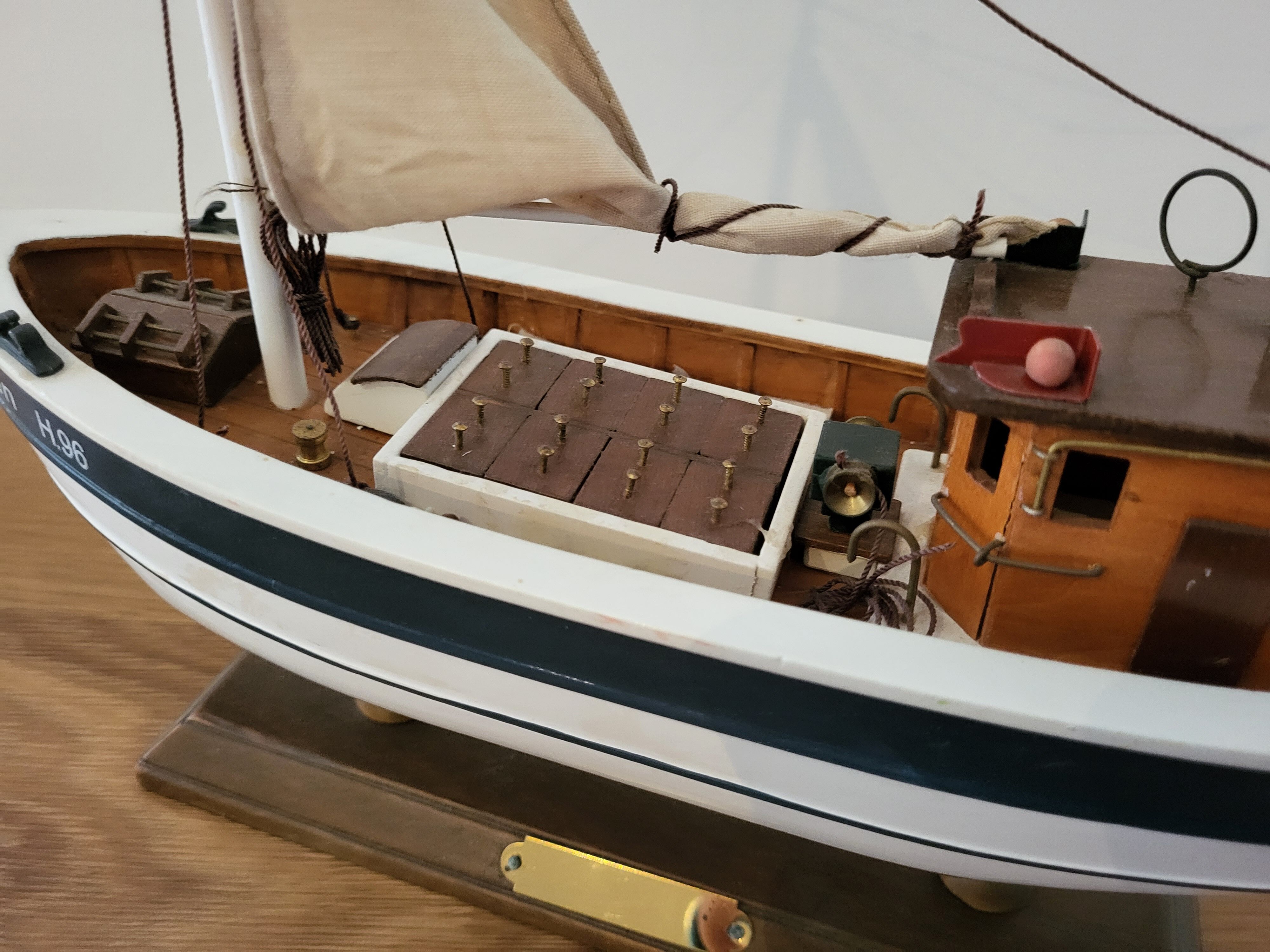 Model wooden boat