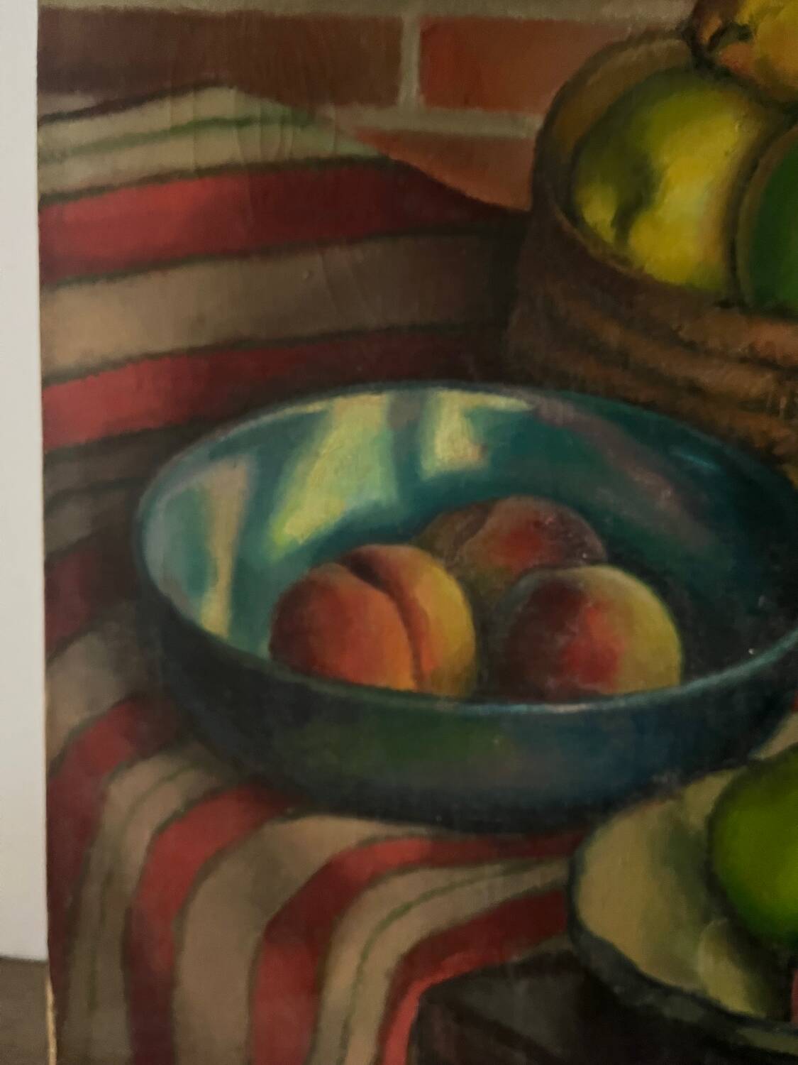 Still life of apples and pears, signed Robert Chaillat