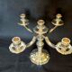 Exceptional pair of table candlesticks in fine silver, St. Médard Paris