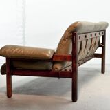 Jean Gillon Brazilian Jacarandá Wooden 3-Seat Sofa for Woodart, Brazil, 60s