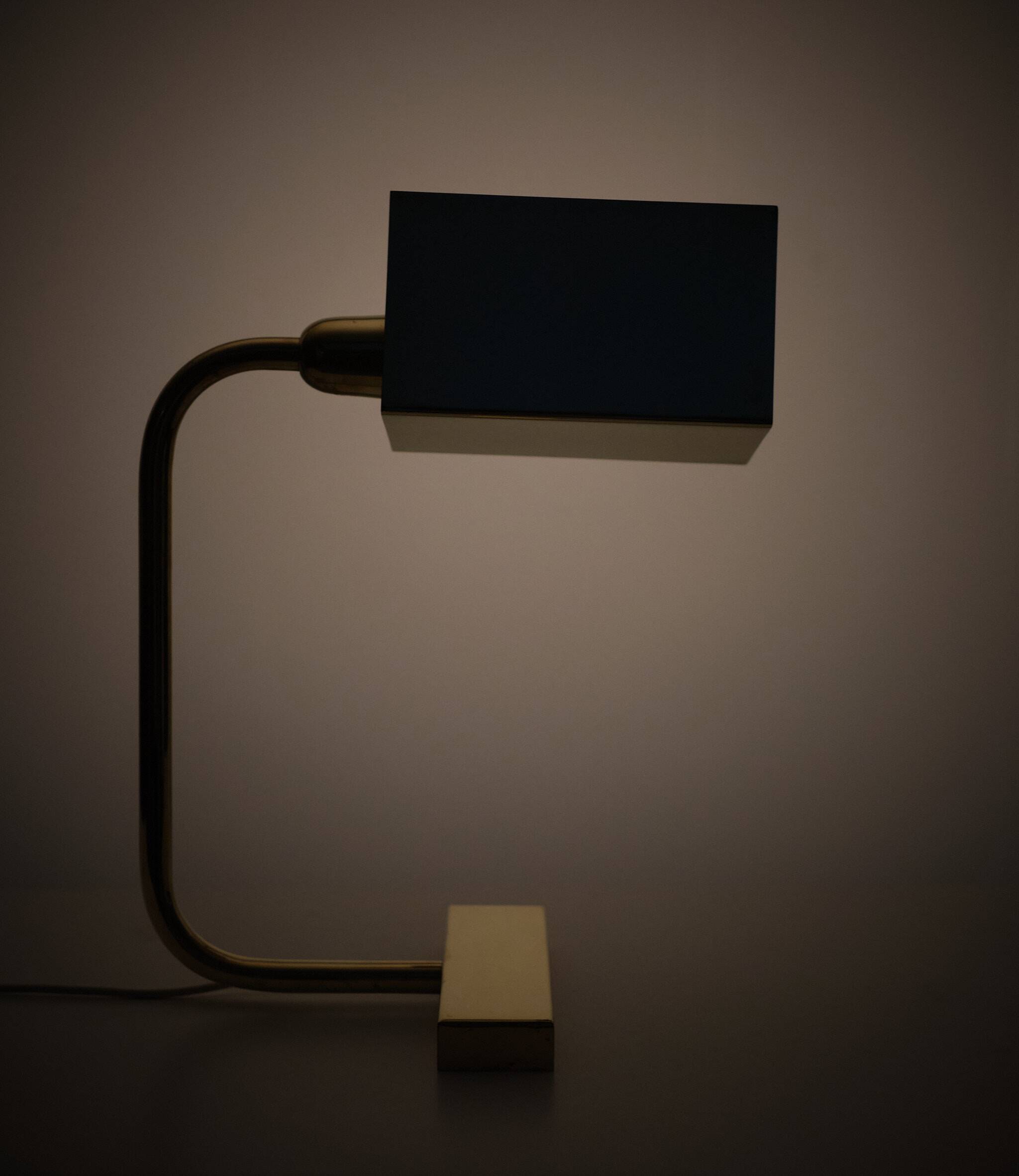 Mid Century Brass Table lamp 1960s Switzerland