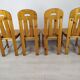 4 vintage pine chairs mountain shawl