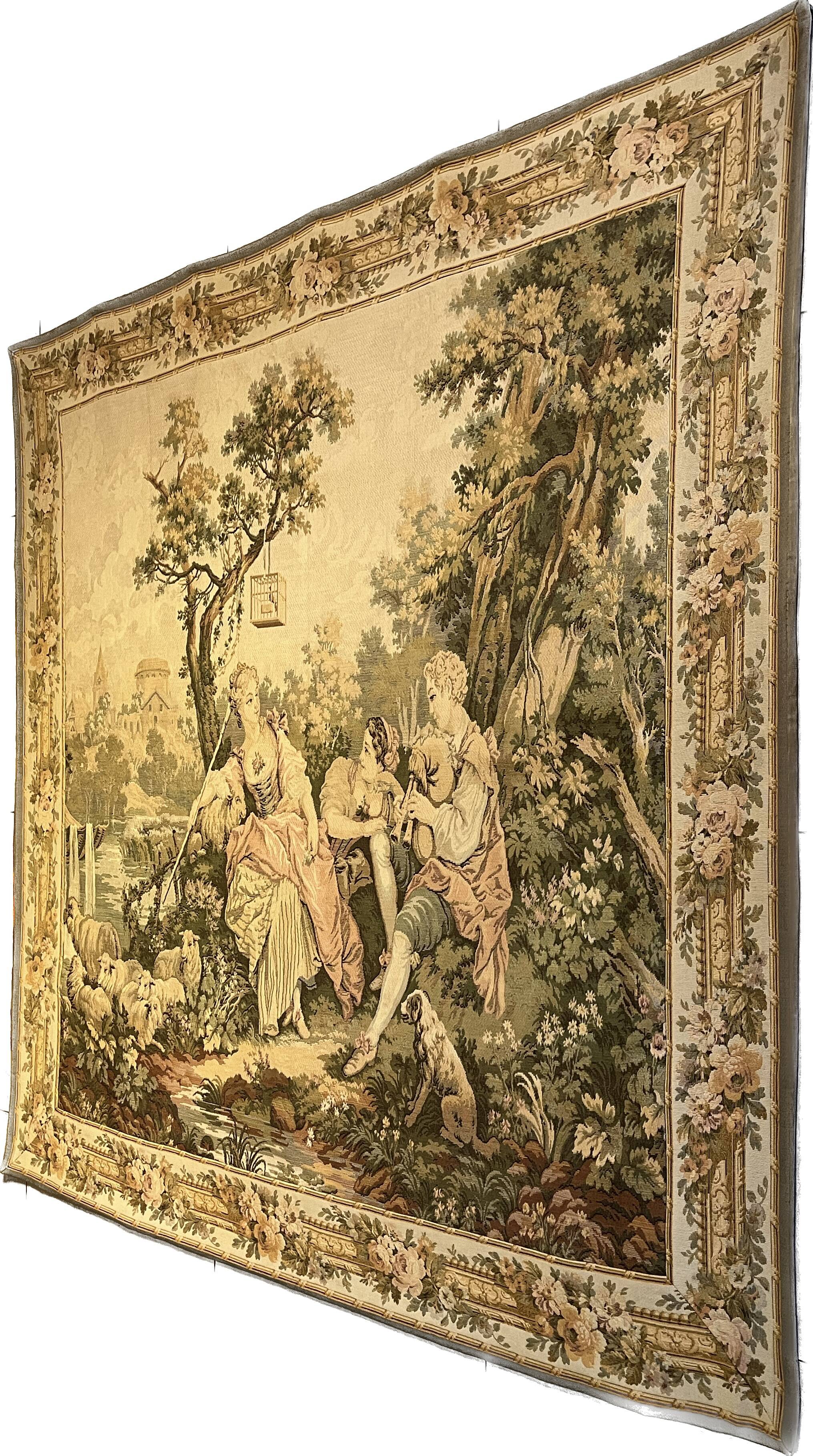 Tapestry Wall Hanging Galante Country Scene