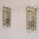Swedish crystal wall lights by Carl Fagerlund 1960