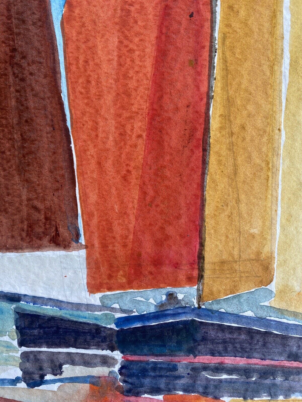 Painting "the sails" by jean-francois devaliere (1926-2021)