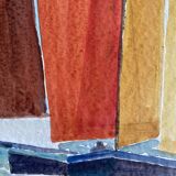 Painting "the sails" by jean-francois devaliere (1926-2021)