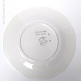 6 flat plates on St Amand earthenware