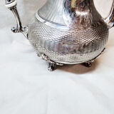 Silver metal teapot
