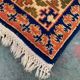 Vintage Kamseh Rug 190x137 cm, medium, Tribal oriental Carpet truly Shabby Chic