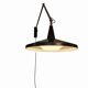 Wim Rietveld for Gispen 4050 'Panama ' lamp in Black, 1955