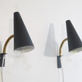 Paire d'appliques suedoise d'Ekilstuna 1960