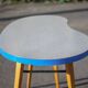 Table haricot formica et pieds compas, table bureau, table d'appoint, table vintage, 60's